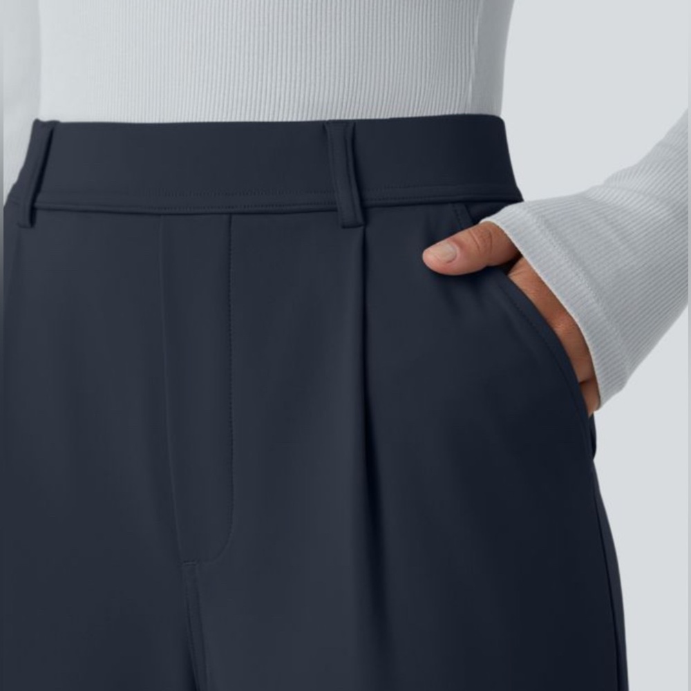 Halara High Waisted Pocket Work Flare Pants - Size Large Tall, NWT - Picture 6 of 8